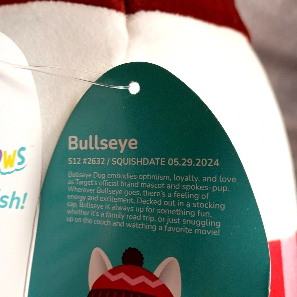 Christmas 2024 Squishmallow Bullseye 12